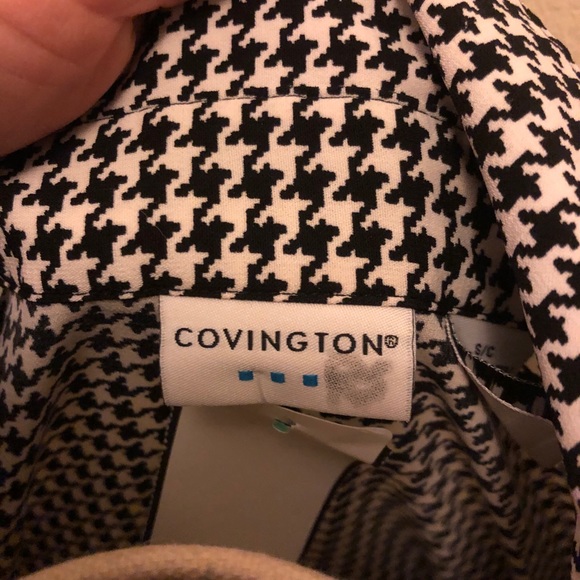 Covington Herringbone black and white blouse - Picture 5 of 7